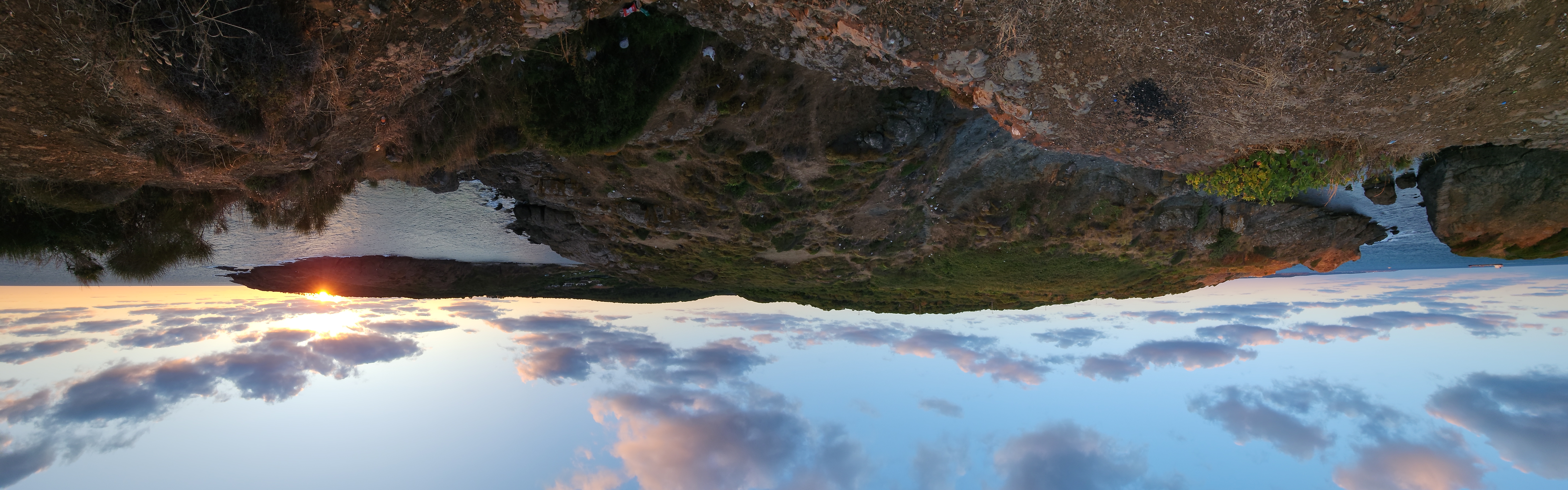 Panoramic picture of the camping spaces