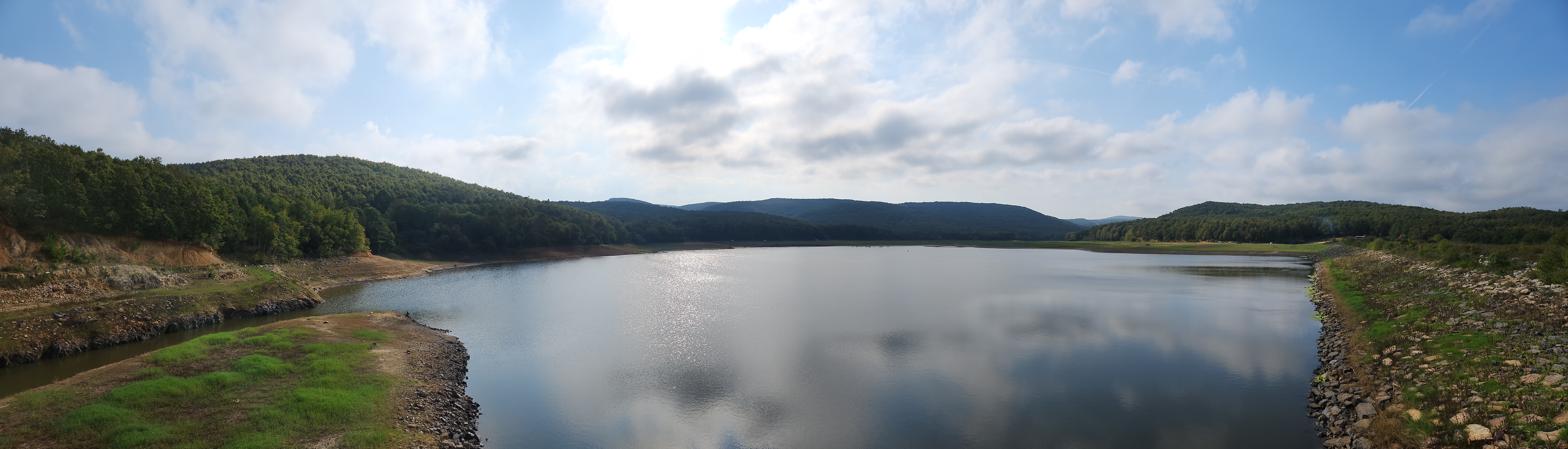 Panoramic view from dam